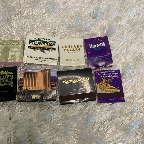 Vegas Casino Matches Set Mandalay Bay, Golden Nugget, Caesars Palace - Picture 3 of 3